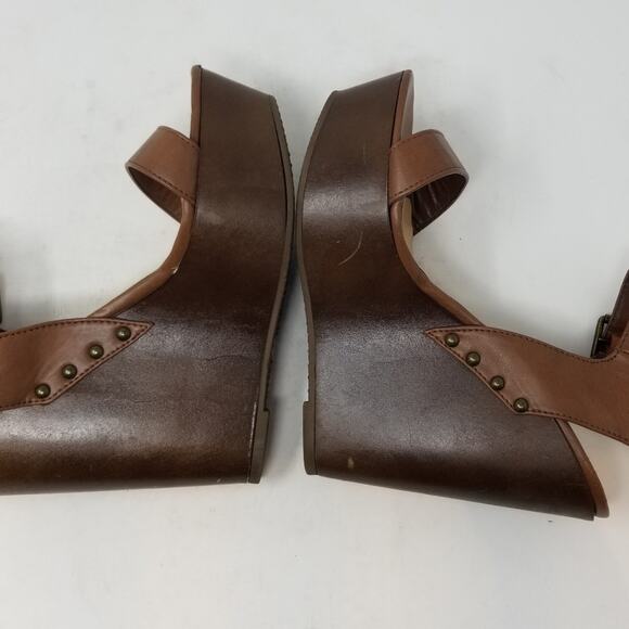 Just Fab Brown Platform Sandals Comfortable Women's Lightweight Sandals Size 9 - Picture 11 of 14